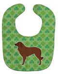 Portuguese Sheepdog Dog Shamrocks  Baby Bib Easy-Clean Baby Bib Baby Feeding Accessory Baby Mealtime Essential, 10 x 13, Multicolor