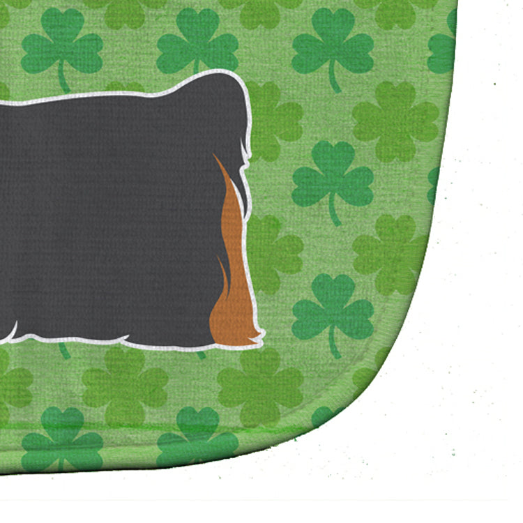 Yorkshire Terrier Yorkie Shamrocks  Baby Bib Easy-Clean Baby Bib Baby Feeding Accessory Baby Mealtime Essential, 10 x 13, Multicolor