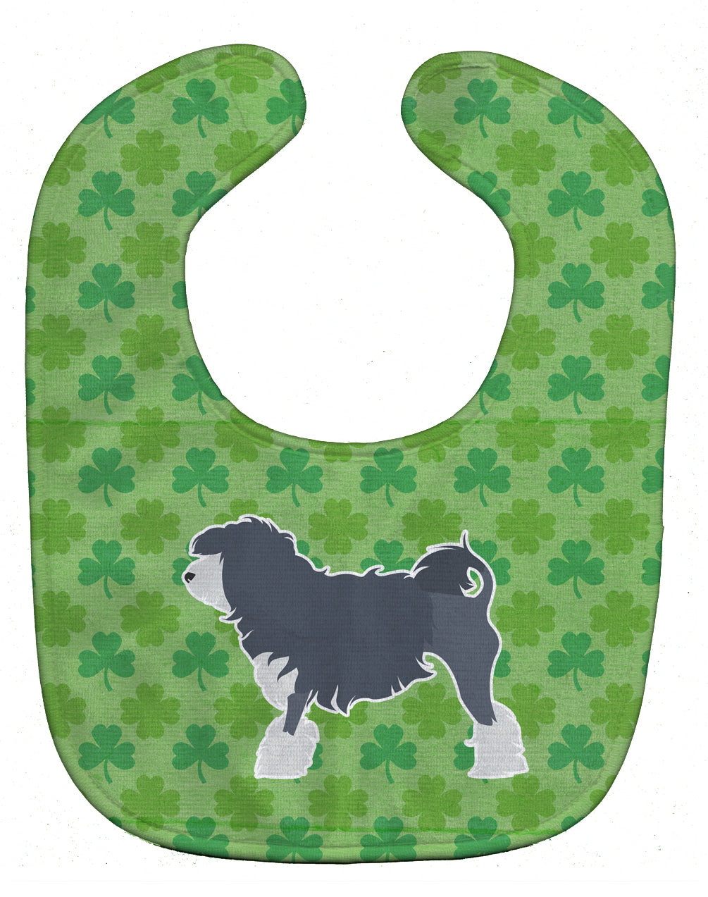 Lowchen Shamrocks  Baby Bib Easy-Clean Baby Bib Baby Feeding Accessory Baby Mealtime Essential, 10 x 13, Multicolor