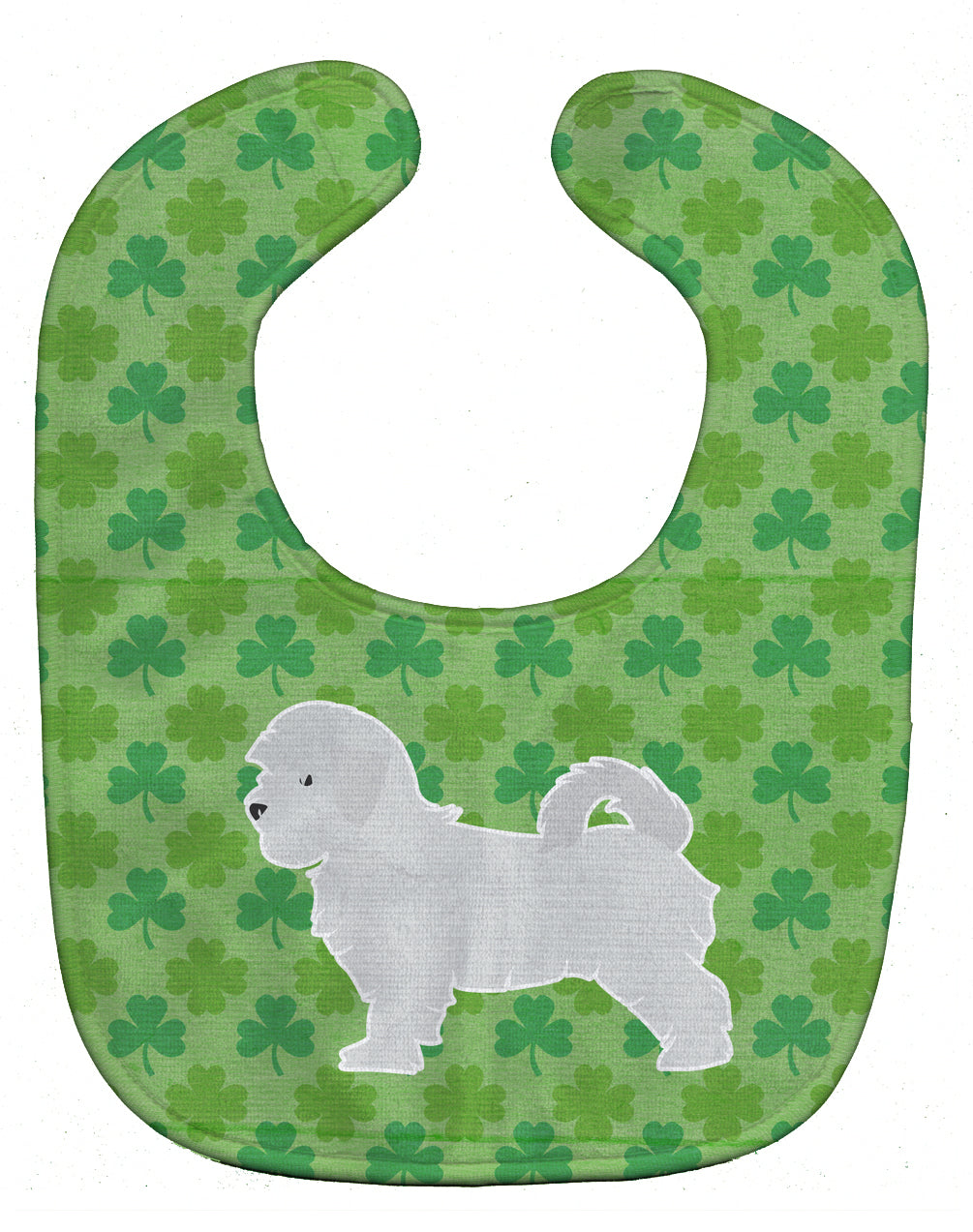 Maltese Shamrocks  Baby Bib Easy-Clean Baby Bib Baby Feeding Accessory Baby Mealtime Essential, 10 x 13, Multicolor