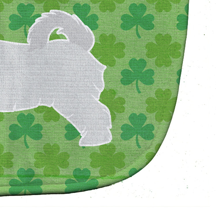 Maltese Shamrocks  Baby Bib Easy-Clean Baby Bib Baby Feeding Accessory Baby Mealtime Essential, 10 x 13, Multicolor
