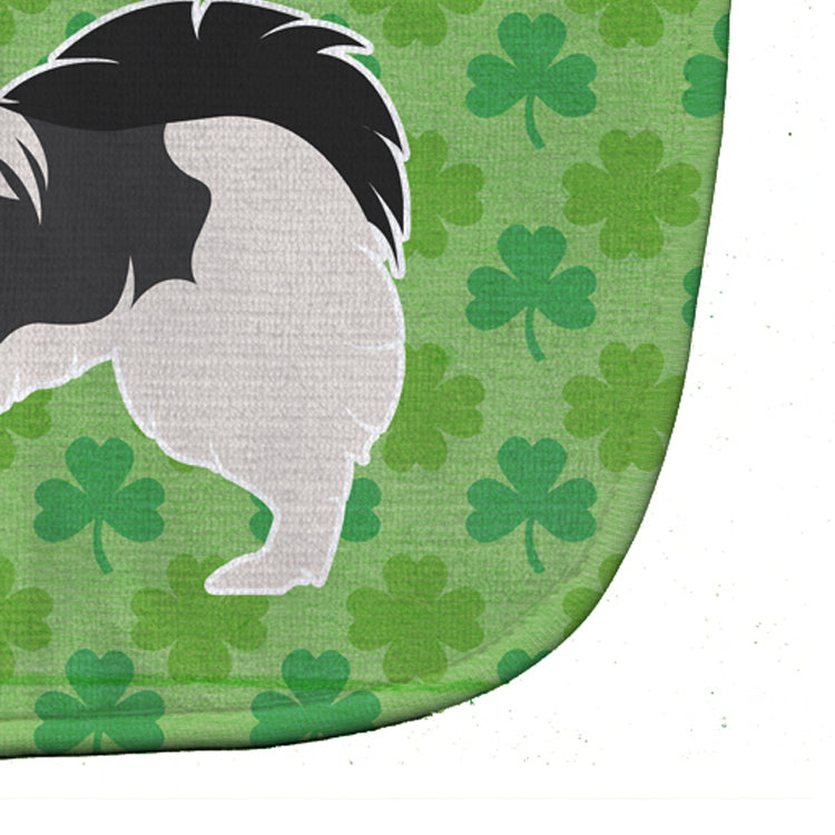 Japanese Chin Shamrocks  Baby Bib Easy-Clean Baby Bib Baby Feeding Accessory Baby Mealtime Essential, 10 x 13, Multicolor