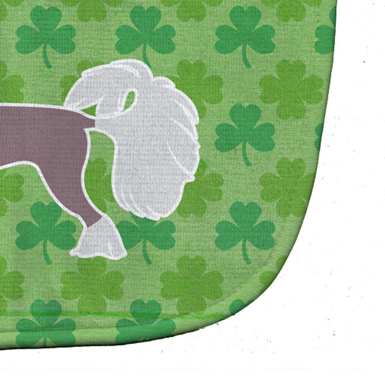 Chinese Crested Shamrocks  Baby Bib Easy-Clean Baby Bib Baby Feeding Accessory Baby Mealtime Essential, 10 x 13, Multicolor