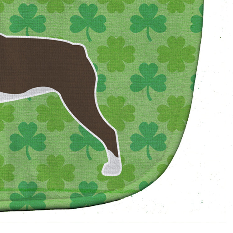Boston Terrier Shamrocks  Baby Bib Easy-Clean Baby Bib Baby Feeding Accessory Baby Mealtime Essential, 10 x 13, Multicolor