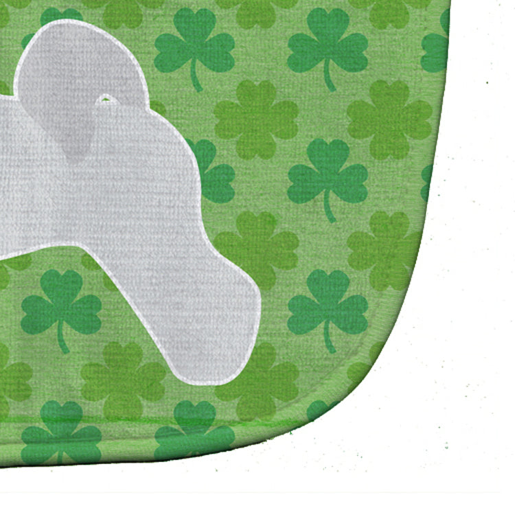 Bichon Frise Shamrocks  Baby Bib Easy-Clean Baby Bib Baby Feeding Accessory Baby Mealtime Essential, 10 x 13, Multicolor