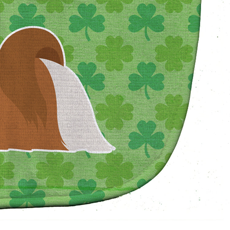 Shih Tzu Shamrocks  Baby Bib Easy-Clean Baby Bib Baby Feeding Accessory Baby Mealtime Essential, 10 x 13, Multicolor