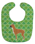 Boxer Shamrocks  Baby Bib Easy-Clean Baby Bib Baby Feeding Accessory Baby Mealtime Essential, 10 x 13, Multicolor
