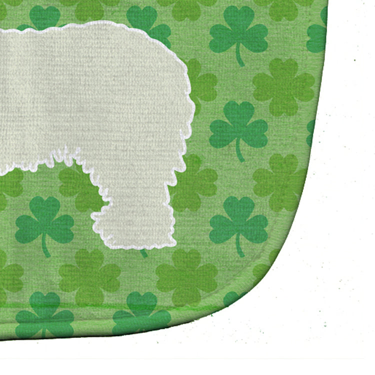 Komondor Shamrocks  Baby Bib Easy-Clean Baby Bib Baby Feeding Accessory Baby Mealtime Essential, 10 x 13, Multicolor