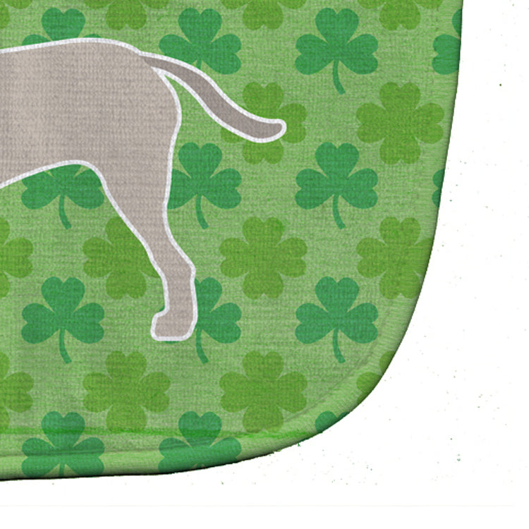 English Mastiff Shamrocks  Baby Bib Easy-Clean Baby Bib Baby Feeding Accessory Baby Mealtime Essential, 10 x 13, Multicolor