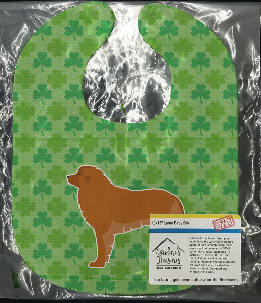 Leonberger Shamrocks  Baby Bib Easy-Clean Baby Bib Baby Feeding Accessory Baby Mealtime Essential, 10 x 13, Multicolor