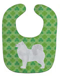 Samoyed Shamrocks  Baby Bib Easy-Clean Baby Bib Baby Feeding Accessory Baby Mealtime Essential, 10 x 13, Multicolor