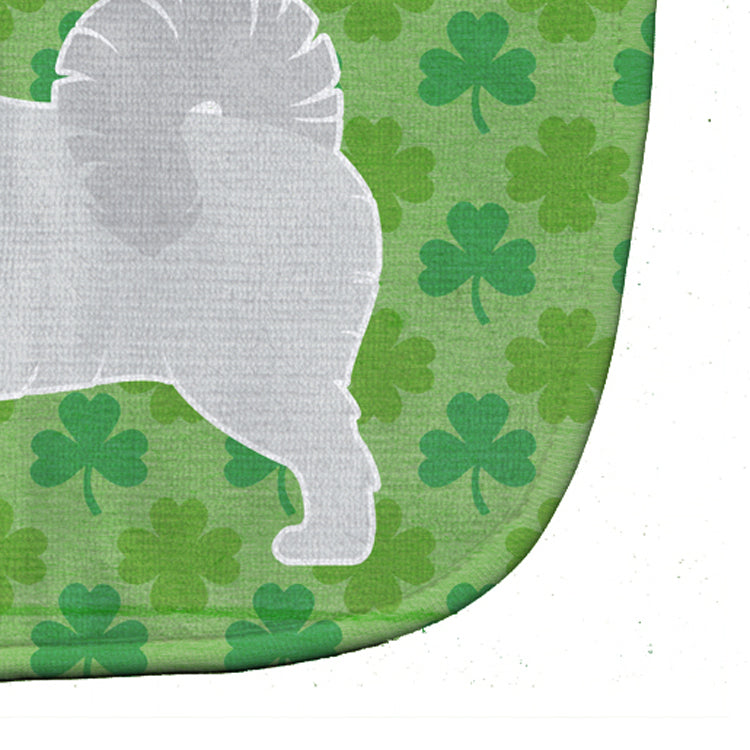 Samoyed Shamrocks  Baby Bib Easy-Clean Baby Bib Baby Feeding Accessory Baby Mealtime Essential, 10 x 13, Multicolor