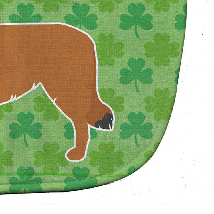 Belgian Shepherd Shamrocks  Baby Bib Easy-Clean Baby Bib Baby Feeding Accessory Baby Mealtime Essential, 10 x 13, Multicolor
