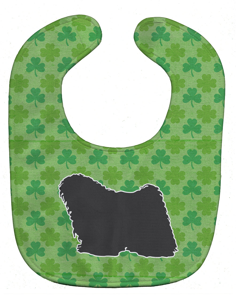 Puli Shamrocks  Baby Bib Easy-Clean Baby Bib Baby Feeding Accessory Baby Mealtime Essential, 10 x 13, Multicolor