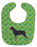 Rottweiler Shamrocks  Baby Bib Easy-Clean Baby Bib Baby Feeding Accessory Baby Mealtime Essential, 10 x 13, Multicolor