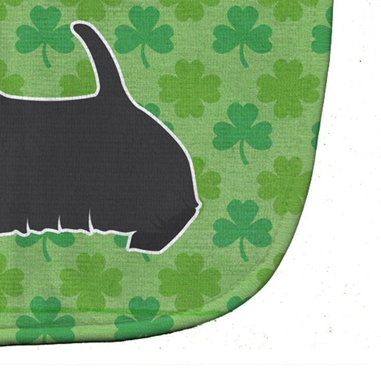 Scottish Terrier Shamrocks  Baby Bib Easy-Clean Baby Bib Baby Feeding Accessory Baby Mealtime Essential, 10 x 13, Multicolor