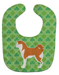 Akita Shamrocks  Baby Bib Easy-Clean Baby Bib Baby Feeding Accessory Baby Mealtime Essential, 10 x 13, Multicolor