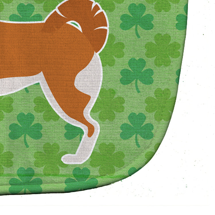 Akita Shamrocks  Baby Bib Easy-Clean Baby Bib Baby Feeding Accessory Baby Mealtime Essential, 10 x 13, Multicolor