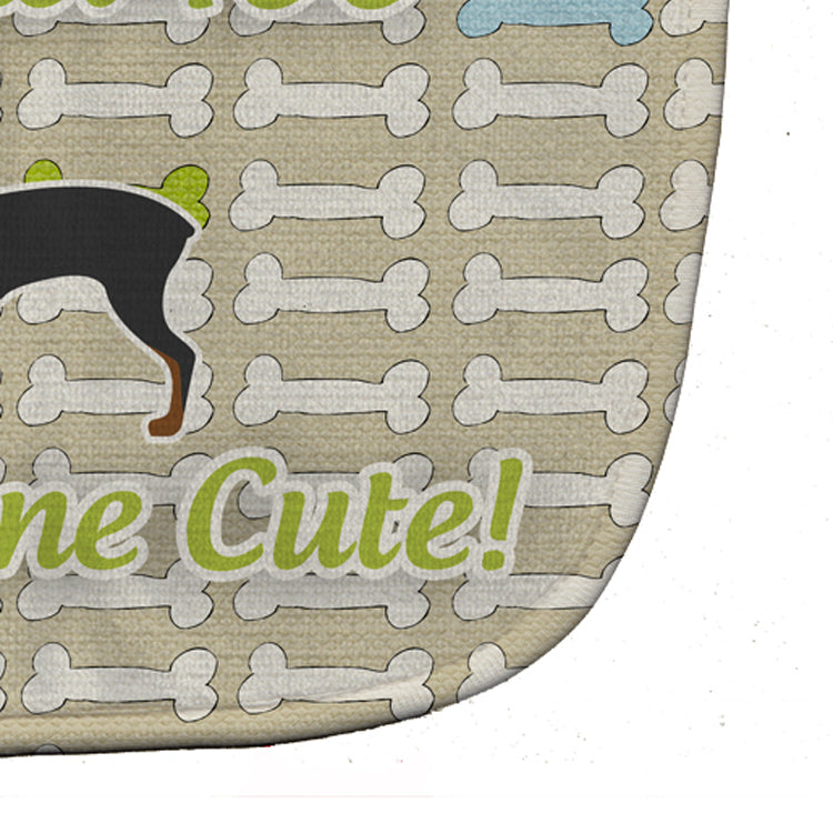 Toy Fox Terrier Dog Gone Cute Baby Bib Easy-Clean Baby Bib Baby Feeding Accessory Baby Mealtime Essential, 10 x 13, Multicolor