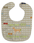Border Terrier Dog Gone Cute Baby Bib Easy-Clean Baby Bib Baby Feeding Accessory Baby Mealtime Essential, 10 x 13, Multicolor