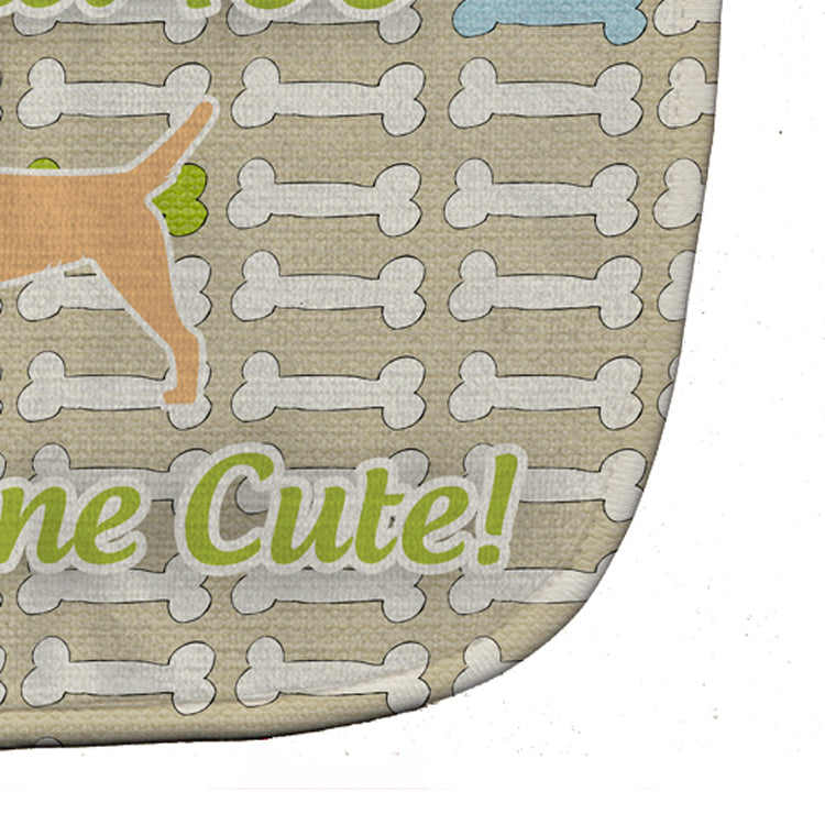 Border Terrier Dog Gone Cute Baby Bib Easy-Clean Baby Bib Baby Feeding Accessory Baby Mealtime Essential, 10 x 13, Multicolor