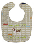 Grand Basset Griffon Vendeen Dog Gone Cute Baby Bib Easy-Clean Baby Bib Baby Feeding Accessory Baby Mealtime Essential, 10 x 13, Multicolor