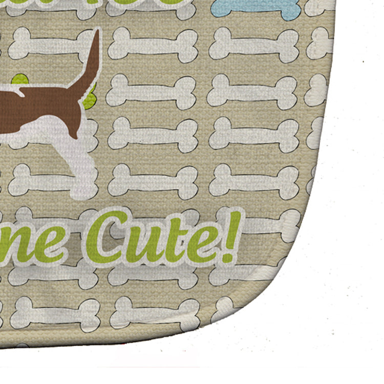 Grand Basset Griffon Vendeen Dog Gone Cute Baby Bib Easy-Clean Baby Bib Baby Feeding Accessory Baby Mealtime Essential, 10 x 13, Multicolor