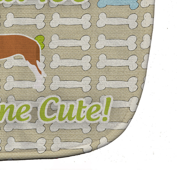 Spanish Hound Dog Gone Cute Baby Bib Easy-Clean Baby Bib Baby Feeding Accessory Baby Mealtime Essential, 10 x 13, Multicolor