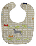 Scottish Deerhound Dog Gone Cute Baby Bib Easy-Clean Baby Bib Baby Feeding Accessory Baby Mealtime Essential, 10 x 13, Multicolor