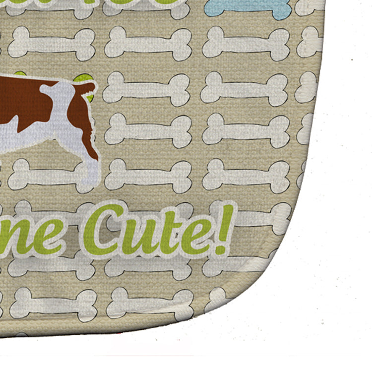 Welsh Springer Spaniel Dog Gone Cute Baby Bib Easy-Clean Baby Bib Baby Feeding Accessory Baby Mealtime Essential, 10 x 13, Multicolor