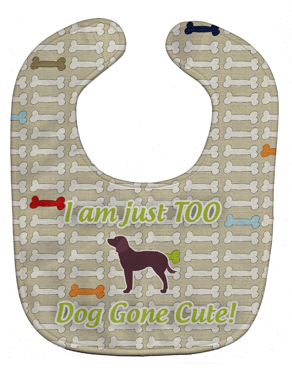 American Water Spaniel Dog Gone Cute Baby Bib Easy-Clean Baby Bib Baby Feeding Accessory Baby Mealtime Essential, 10 x 13, Multicolor