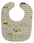 Basset Hound Dog Gone Cute Baby Bib Easy-Clean Baby Bib Baby Feeding Accessory Baby Mealtime Essential, 10 x 13, Multicolor