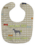 Irish Wolfhound Dog Gone Cute Baby Bib Easy-Clean Baby Bib Baby Feeding Accessory Baby Mealtime Essential, 10 x 13, Multicolor