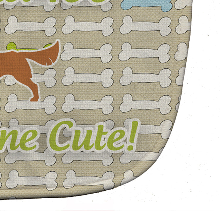 Golden Retriever Dog Gone Cute Baby Bib Easy-Clean Baby Bib Baby Feeding Accessory Baby Mealtime Essential, 10 x 13, Multicolor