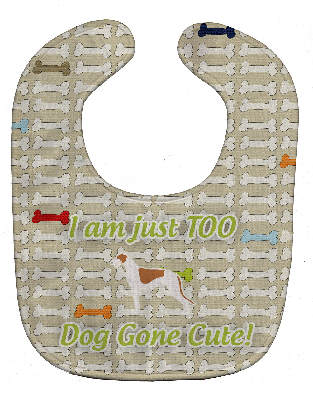 Greyhound Dog Gone Cute Baby Bib Easy-Clean Baby Bib Baby Feeding Accessory Baby Mealtime Essential, 10 x 13, Multicolor