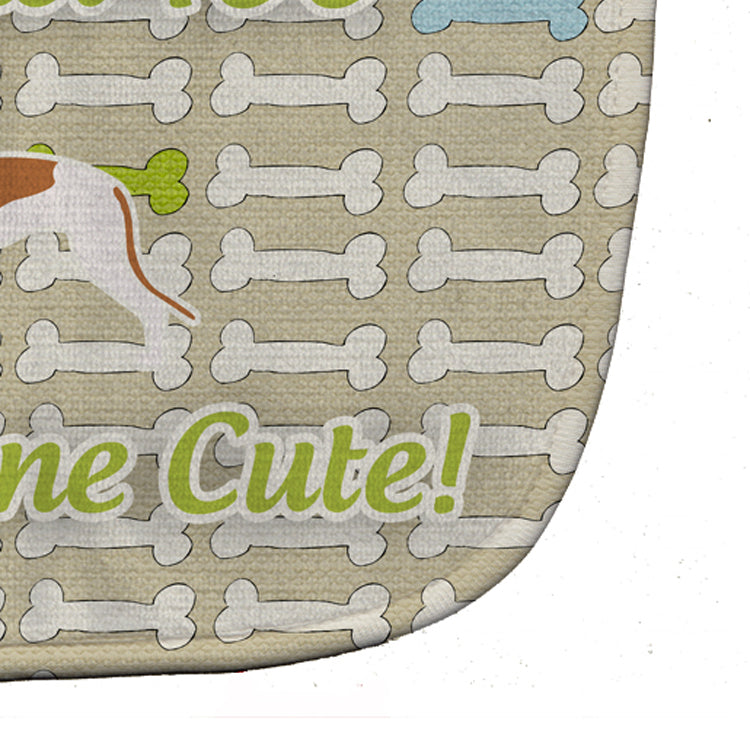 Greyhound Dog Gone Cute Baby Bib Easy-Clean Baby Bib Baby Feeding Accessory Baby Mealtime Essential, 10 x 13, Multicolor