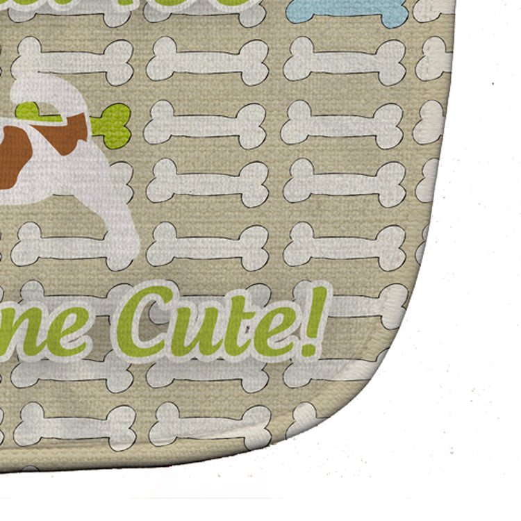 Jack Russell Terrier Dog Gone Cute Baby Bib Easy-Clean Baby Bib Baby Feeding Accessory Baby Mealtime Essential, 10 x 13, Multicolor