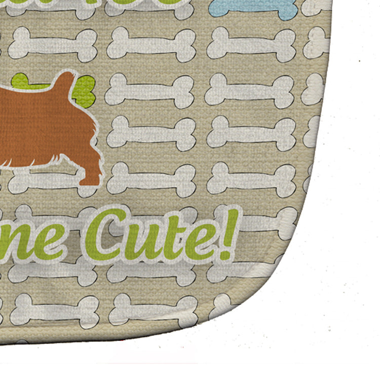 Norfolk Terrier Dog Gone Cute Baby Bib Easy-Clean Baby Bib Baby Feeding Accessory Baby Mealtime Essential, 10 x 13, Multicolor