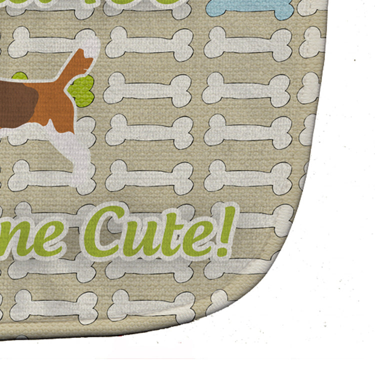 Beagle Dog Gone Cute Baby Bib Easy-Clean Baby Bib Baby Feeding Accessory Baby Mealtime Essential, 10 x 13, Multicolor