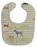 German Wirehaired Pointer Dog Gone Cute Baby Bib Easy-Clean Baby Bib Baby Feeding Accessory Baby Mealtime Essential, 10 x 13, Multicolor