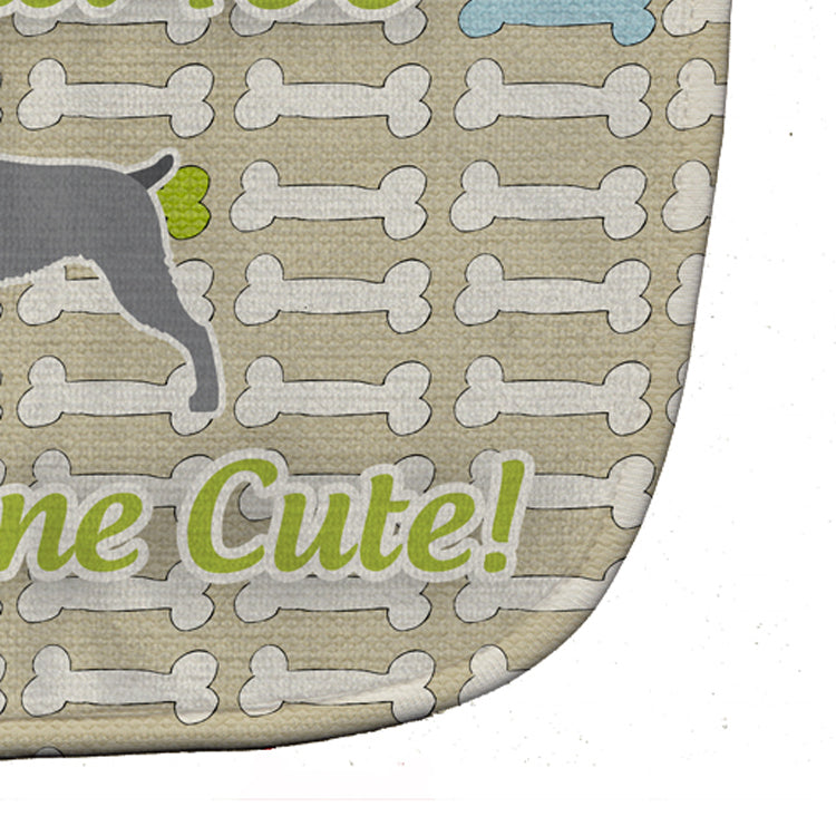 German Wirehaired Pointer Dog Gone Cute Baby Bib Easy-Clean Baby Bib Baby Feeding Accessory Baby Mealtime Essential, 10 x 13, Multicolor