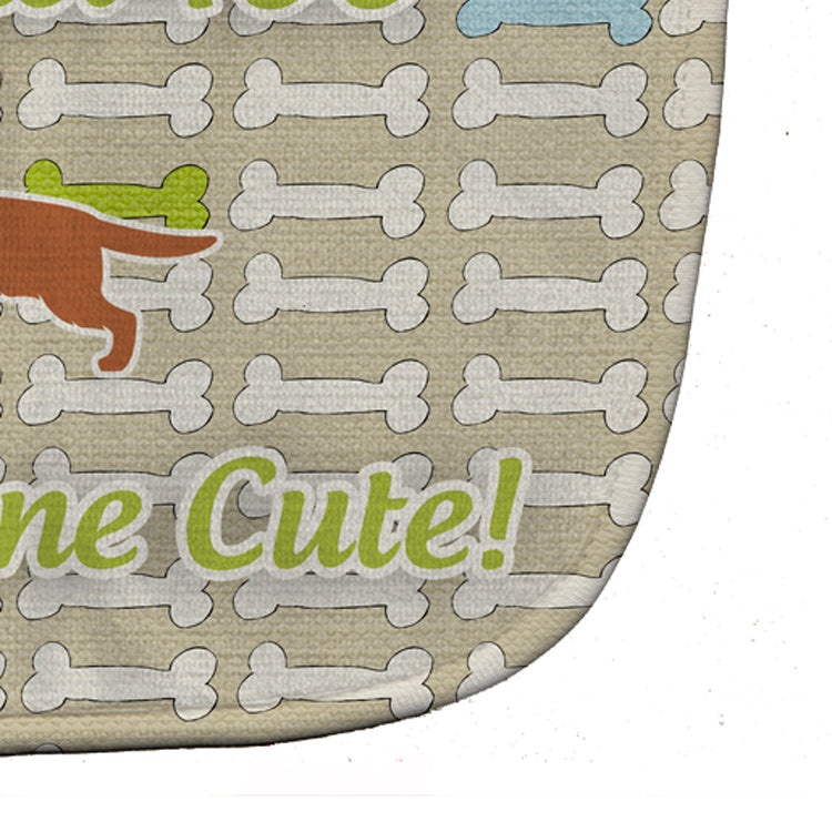 English Cocker Spaniel Dog Gone Cute Baby Bib Easy-Clean Baby Bib Baby Feeding Accessory Baby Mealtime Essential, 10 x 13, Multicolor