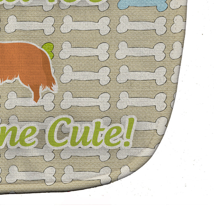 Collie Dog Gone Cute Baby Bib Easy-Clean Baby Bib Baby Feeding Accessory Baby Mealtime Essential, 10 x 13, Multicolor