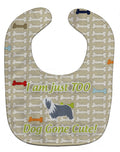 Bearded Collie Dog Gone Cute Baby Bib Easy-Clean Baby Bib Baby Feeding Accessory Baby Mealtime Essential, 10 x 13, Multicolor