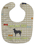 Croatian Sheepdog Dog Gone Cute Baby Bib Easy-Clean Baby Bib Baby Feeding Accessory Baby Mealtime Essential, 10 x 13, Multicolor