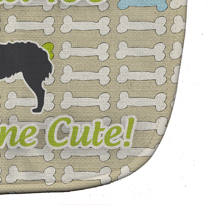 Croatian Sheepdog Dog Gone Cute Baby Bib Easy-Clean Baby Bib Baby Feeding Accessory Baby Mealtime Essential, 10 x 13, Multicolor