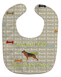 German Shepherd Dog Gone Cute Baby Bib Easy-Clean Baby Bib Baby Feeding Accessory Baby Mealtime Essential, 10 x 13, Multicolor