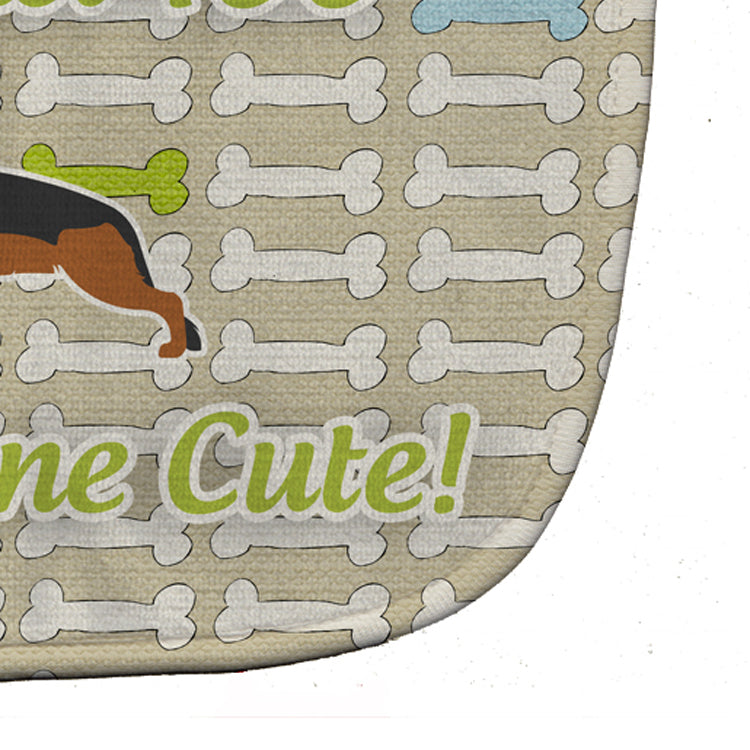 German Shepherd Dog Gone Cute Baby Bib Easy-Clean Baby Bib Baby Feeding Accessory Baby Mealtime Essential, 10 x 13, Multicolor