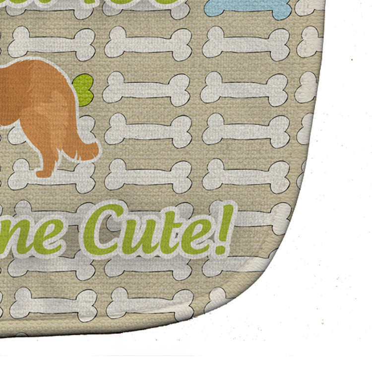 Caucasian Shepherd Dog Dog Gone Cute Baby Bib Easy-Clean Baby Bib Baby Feeding Accessory Baby Mealtime Essential, 10 x 13, Multicolor