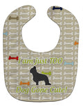 Briard Dog Gone Cute Baby Bib Easy-Clean Baby Bib Baby Feeding Accessory Baby Mealtime Essential, 10 x 13, Multicolor